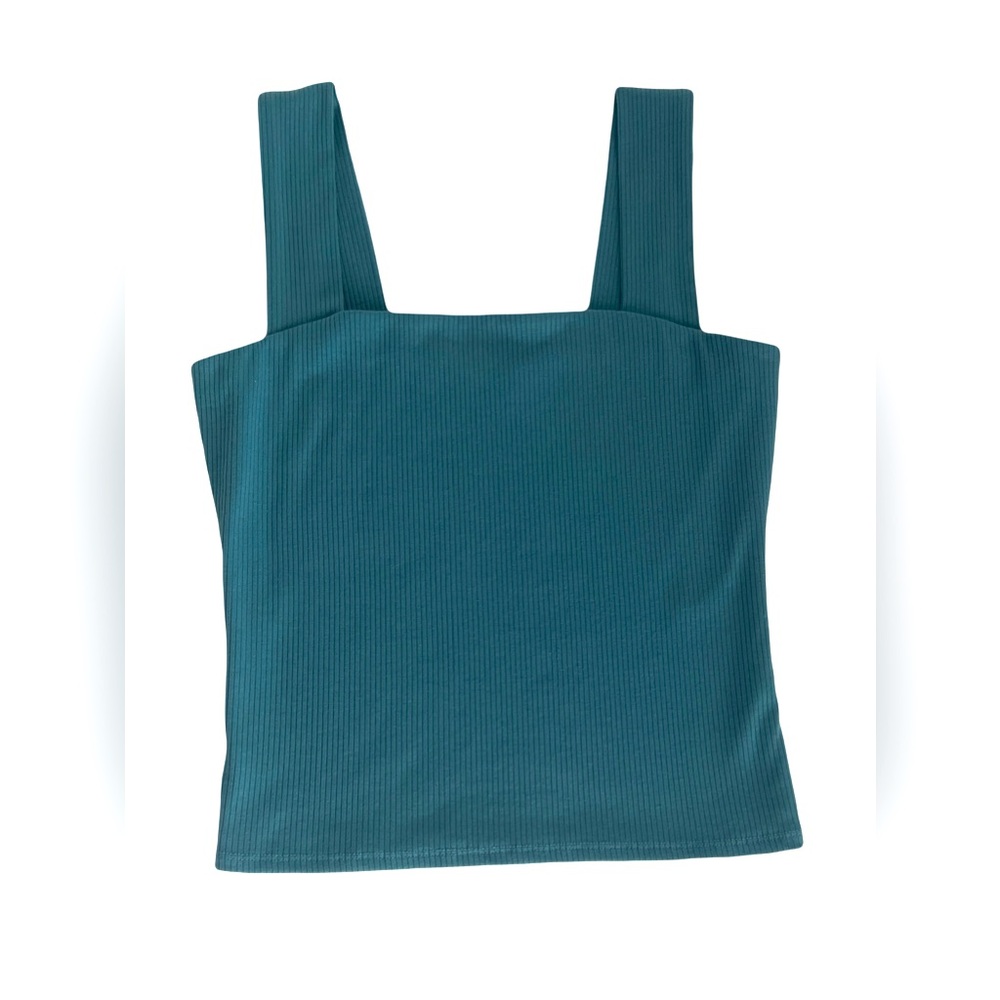 Nine Britton sleeveless ribbed crop top sz S